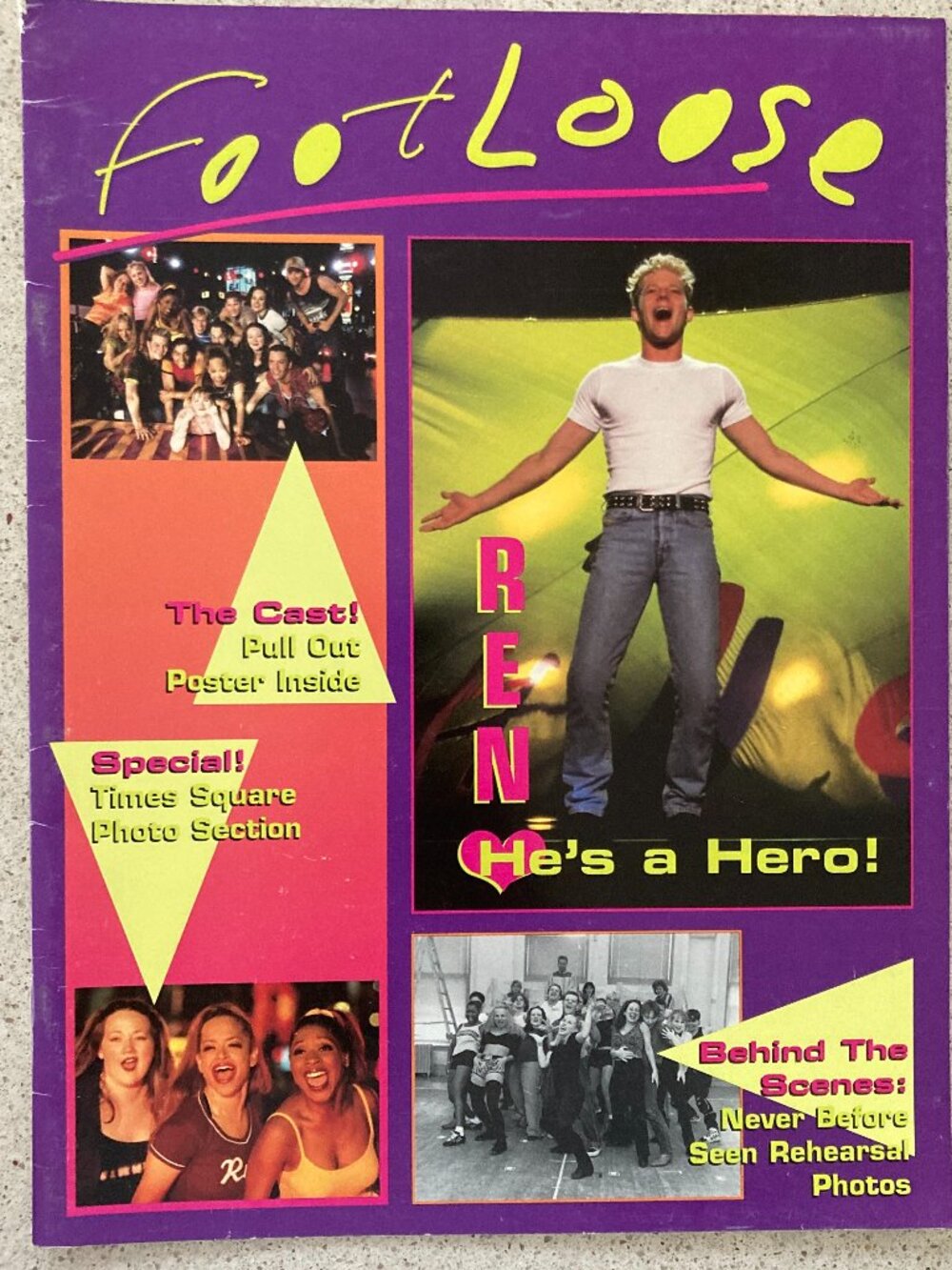 Footloose Souvenir Program Jeremy Kushnier Jennifer Laura Thompson NO Poster
